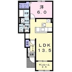 サニーレジデンスＨの物件間取画像